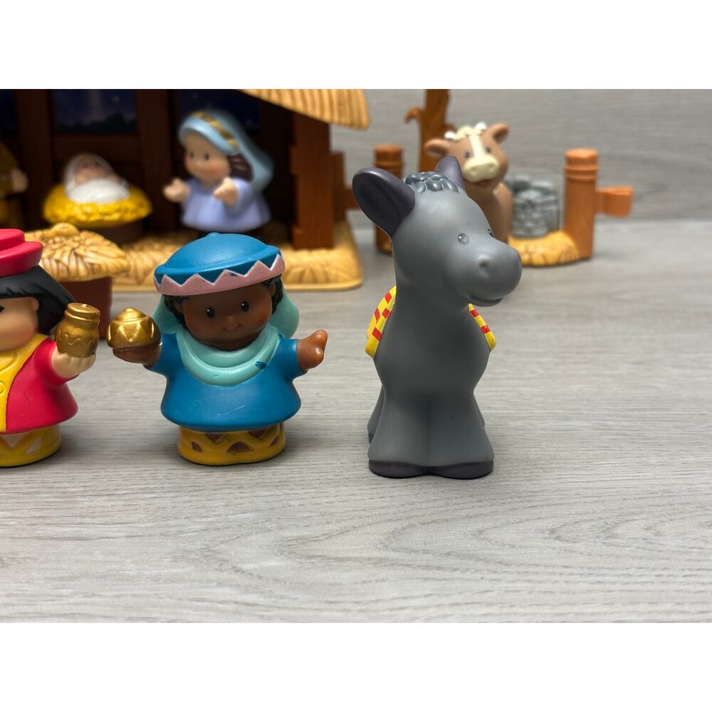 Vintage Fisher Price Little People Christmas Nativity Set Working Original Box - Picture 6 of 11